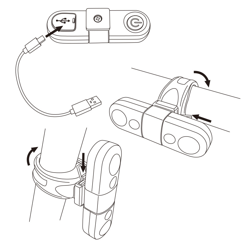 429030 LYNX Kit d'éclairage USB Capsule Duo