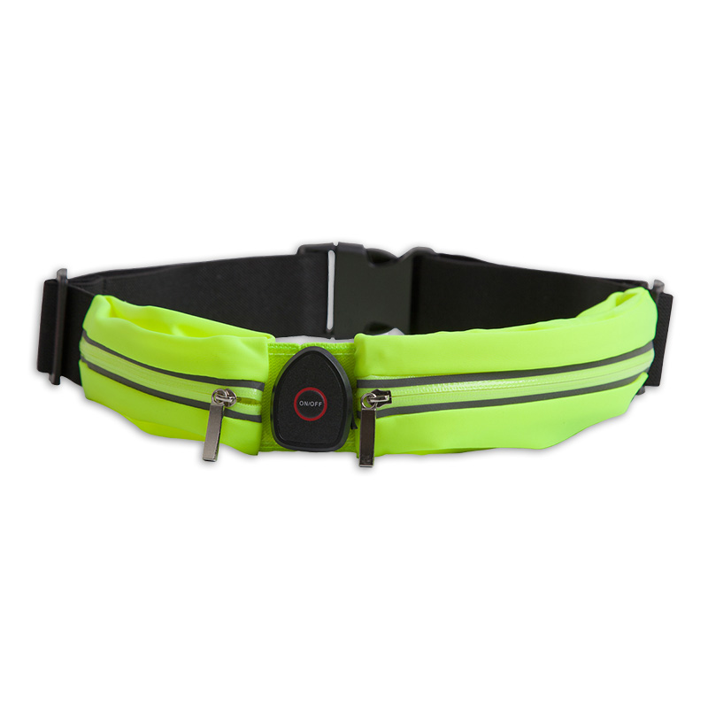 429020 LYNX Reflective LED waist bag / running belt (double) USB