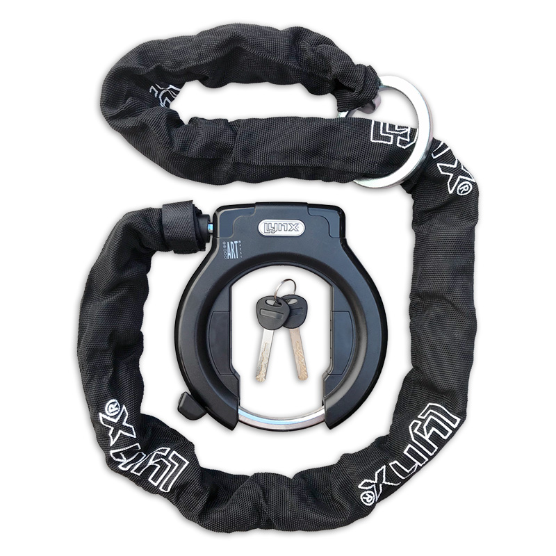 410760.CH120 LYNX Frame lock with chain Lazo ART 2 120 cm x 8.3 mm
