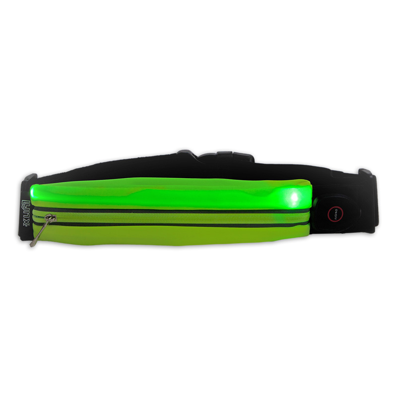 429015 LYNX Reflective LED waist bag / running belt USB