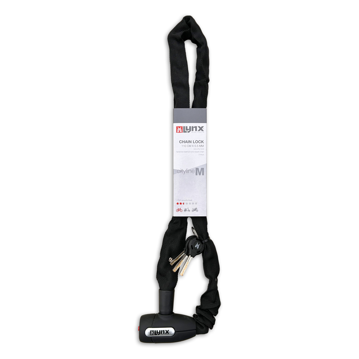 410122.110 LYNX Chain lock Cityline M 110 110 cm x 5.5 mm