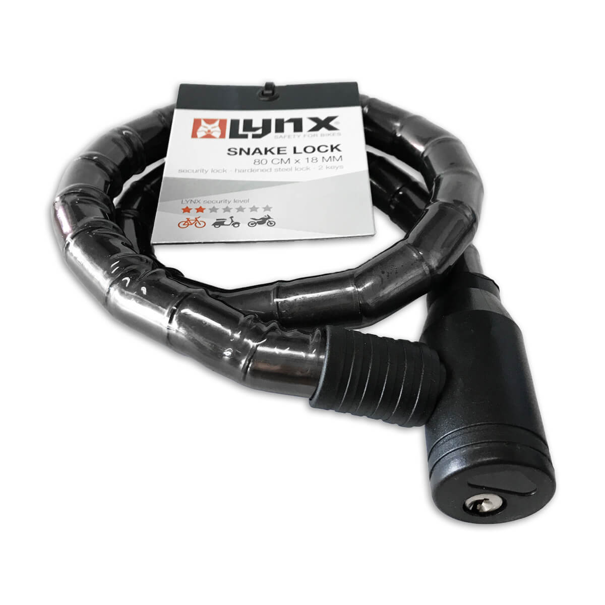 410242 LYNX Armoured cable lock 80 cm x 18 mm