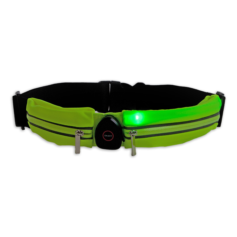 429020 LYNX Reflective LED waist bag / running belt (double) USB