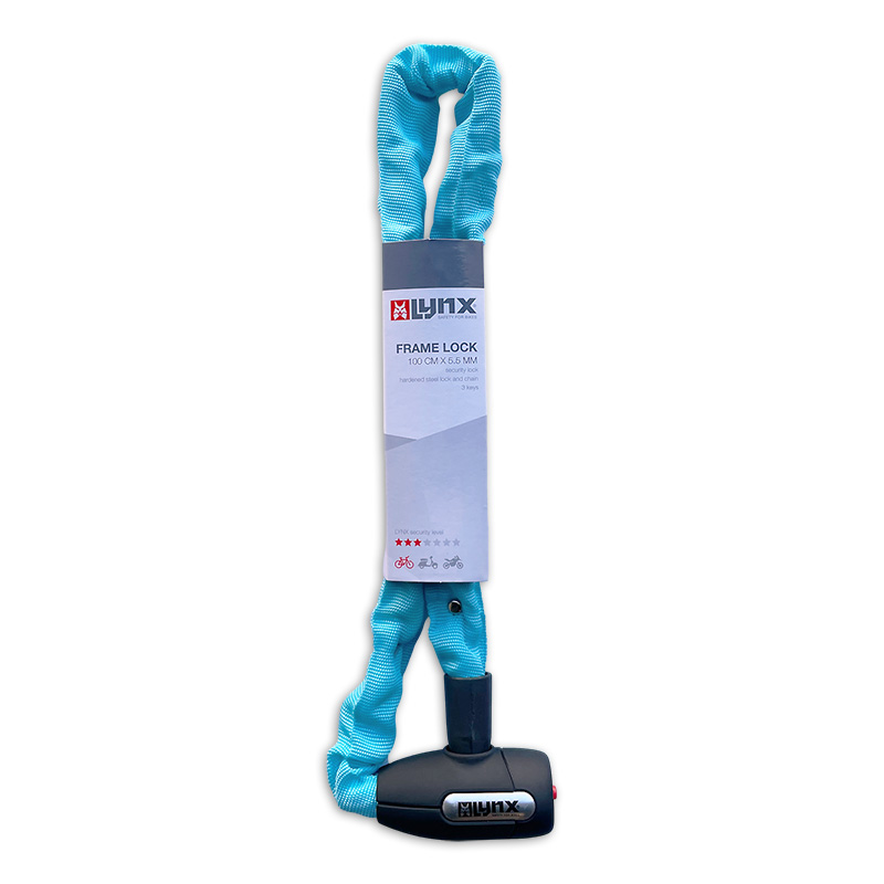 410122.BLU LYNX Antivol á chaîne Cityline M 85 85 cm x 5.5 mm