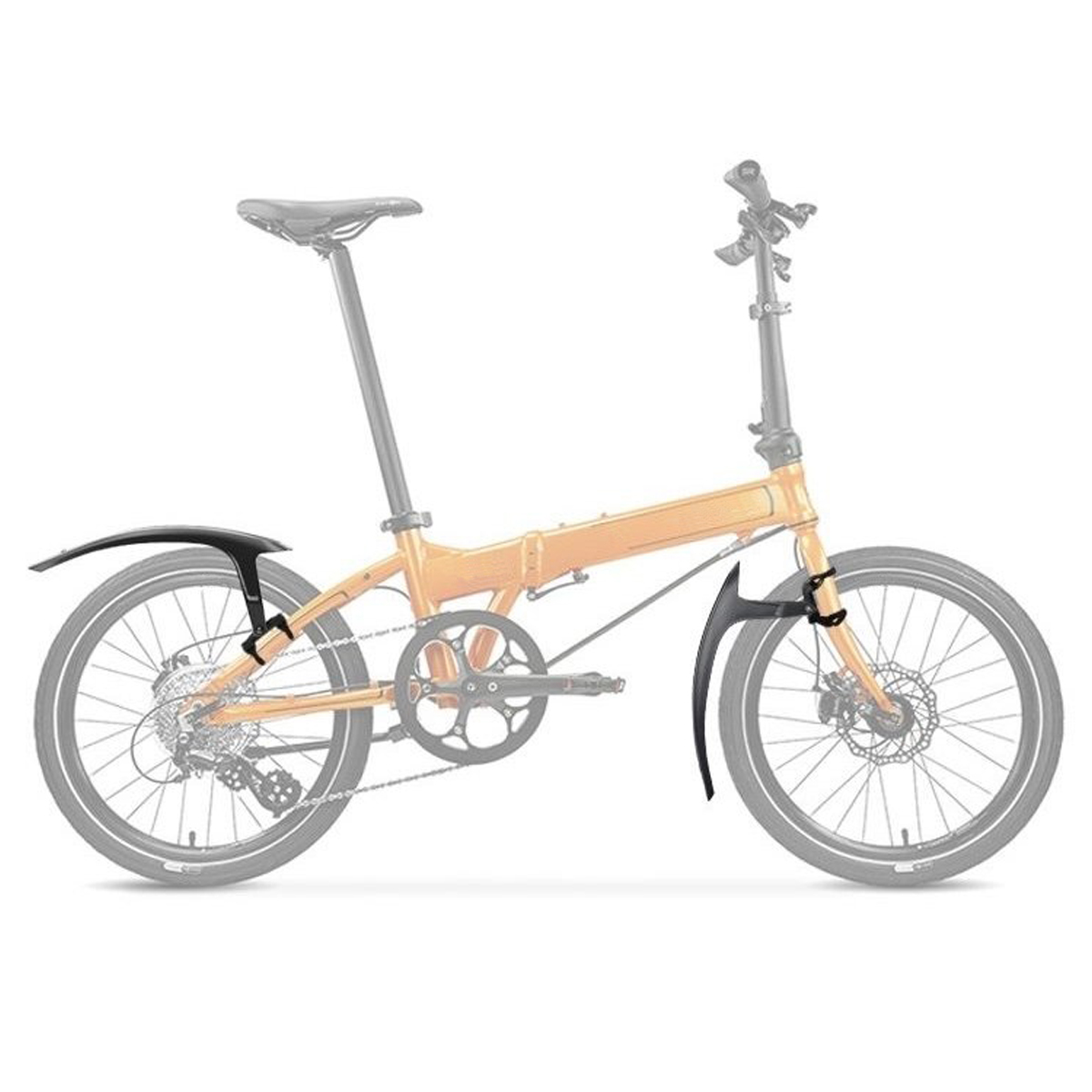 440025 LYNX Mudguard set Folding bike 20 - 24 Inch