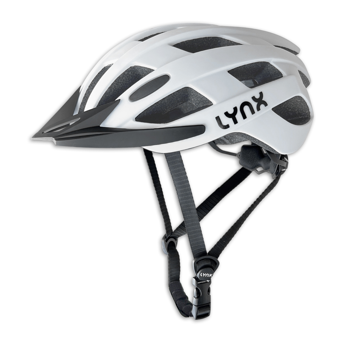 619103.WHI LYNX Casque de vélo All-Road (S/M) 54-58 cm